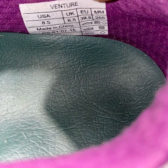 Vionic  Venture Womens Sneakers Size 8.5/39.5EU Purple Grey Lace Up Shoee - Picture 8 of 9